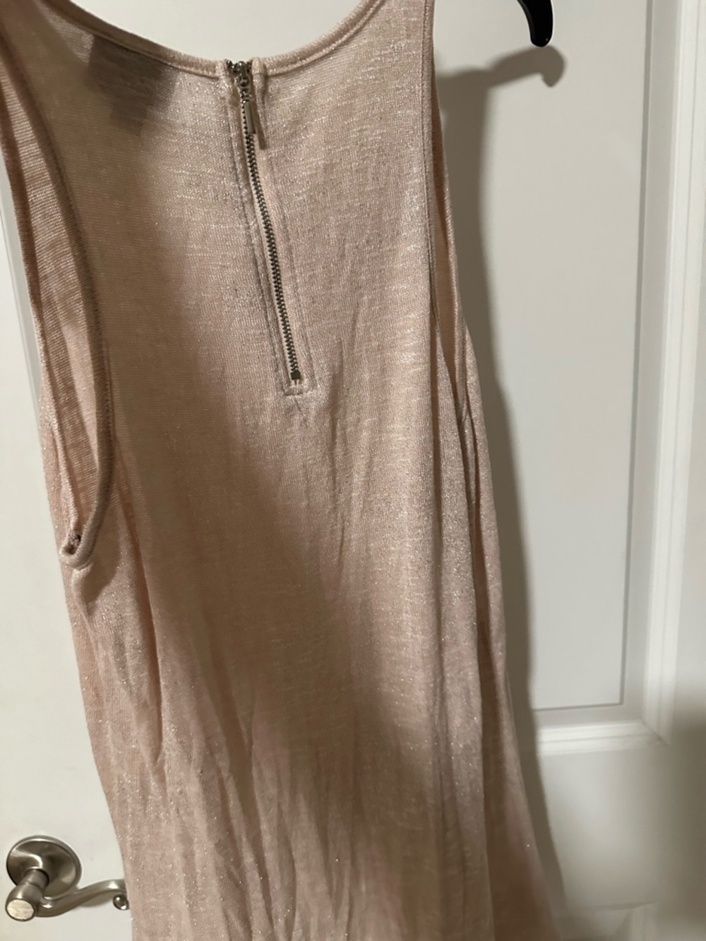Mossimo Supply Co. Metallic Blush Pink Sleeveless Top